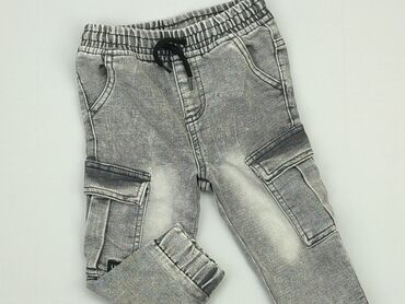 legginsy we wzory geometryczne: Denim pants, So cute, 12-18 months, condition - Fair