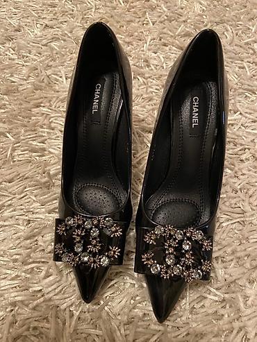 dəri gödəkcə: Chanel qadın qayığı (pumps) - Material: parlaq laklı dəri - Rəng — 2
