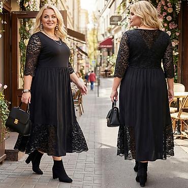 платья скимс: Повседневное платье, Осень-весна, Длинная модель, 5XL — 6