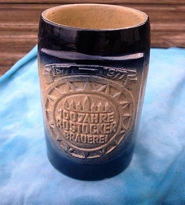 Staro posuđe i escajg: Stara Keramička i KRIGLA iz 1977. - 100 godina pivare ROSTOK. Cena za — 3
