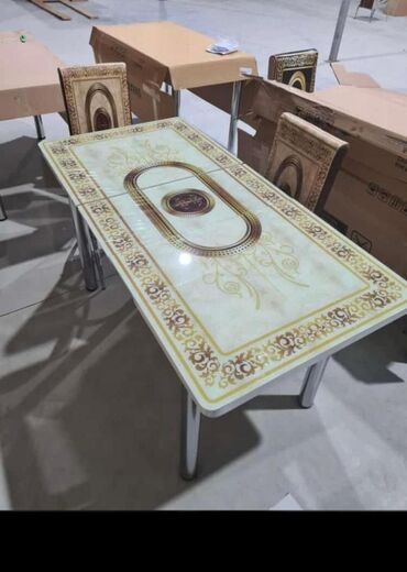 Masa və oturacaq dəstləri: Mətbəx üçün, Yeni, Açılan, Dördbucaq masa, 4 stul -da lalafo.az — 12 Masa və oturacaq dəstləri: Mətbəx üçün, Yeni, Açılan, Dördbucaq masa, 4 stul — 12