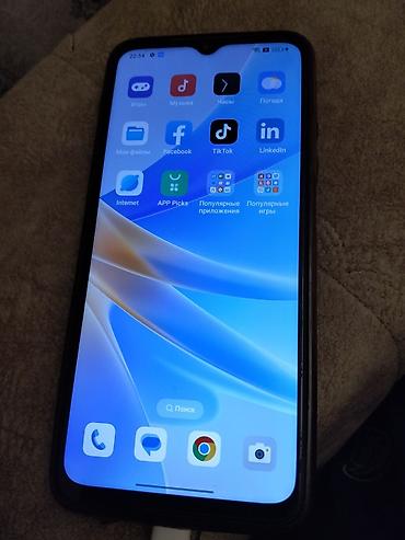 apple iphone 7: Oppo A18, 64 GB, rəng - Göy, Barmaq izi — 8