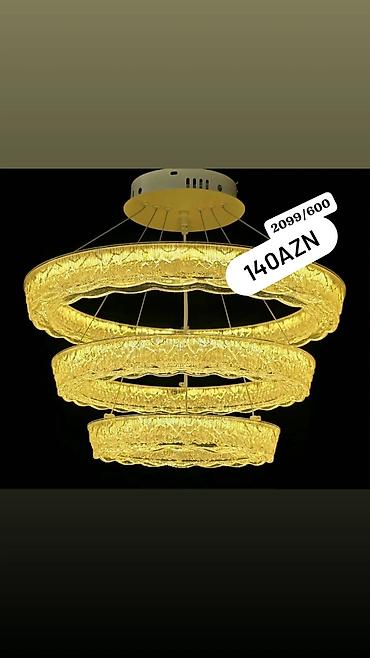 stol lampaları: Led Çılçıraq, 4 və daha çox lampa, Metal — 9