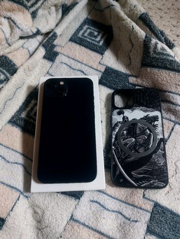 телефоны игровые: IPhone 13, Новый, 128 ГБ, Midnight, Зарядное устройство, Защитное стекло, Кабель, 87 %