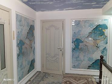 Панно: Декоративдүү гибкий мрамор менен ремонт жасайбыз — 9