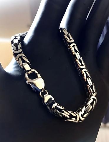 Серебряные цепочки: Цепочка, Бисмарк, Проба 925, Мужские, Новый — 29