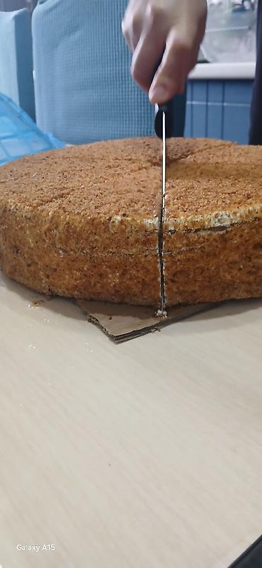Азык-түлүктөр: МЕДОВЫЙ ТОРТ вес 1.400кг домашний коржики кексы вкусный и для — 4