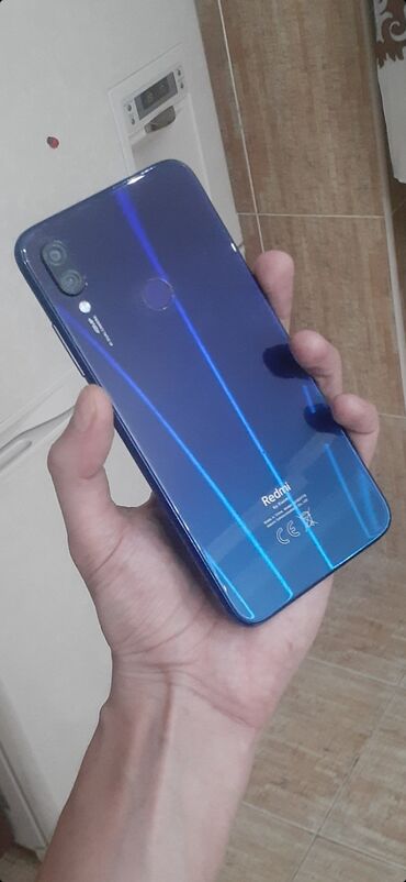 Redmi: Redmi Note 7, 64 GB, rəng - Göy, Zəmanət, Sensor, Barmaq izi