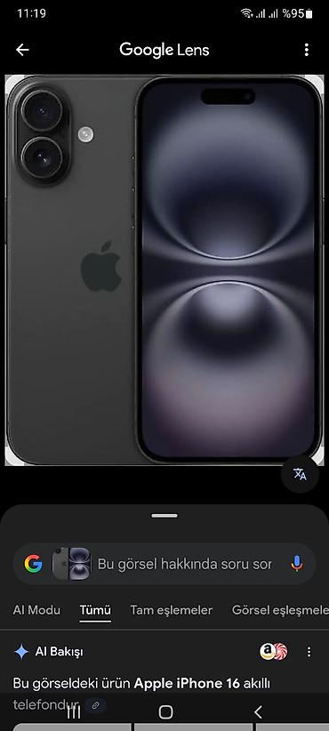 irsad telecom iphone: IPhone 16, 128 GB, Qara, Simsiz şarj — 1