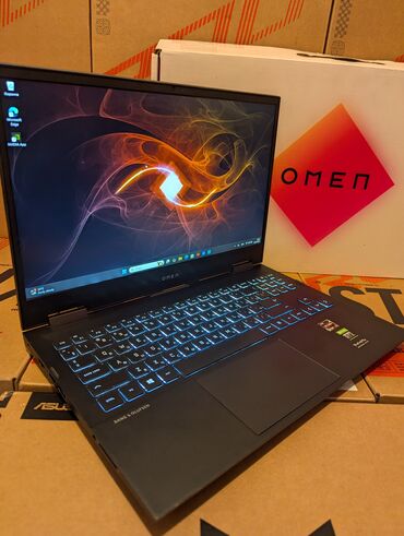hyper x: Ноутбук, HP, 16 ГБ ОЗУ, AMD Ryzen 5, 15.6 ", Б/у, Игровой, память NVMe SSD