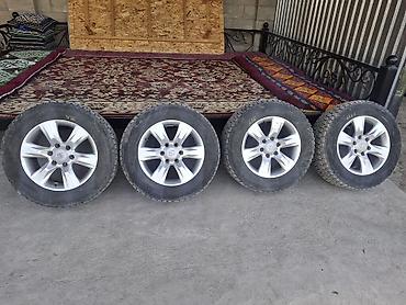 Транспорт: Комплект из 4 автомобильных колес в сборе: легкосплавные диски с — 1