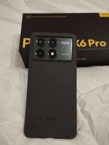 телефонду: Poco X6 Pro 5G, Колдонулган, 256 ГБ, түсү - Кара, 2 SIM, eSIM
