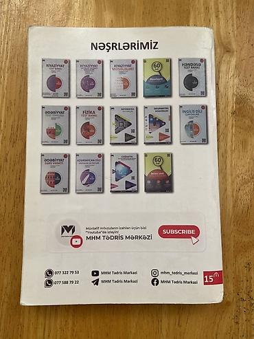 i̇sm: MHM Tədris Mərkəzinin “Azərbaycan dili – Qaydalar və Testlər” kitabı — 2