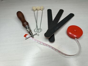 Курсы шитья: Набор по работе с кожей. пробойники, кромкорезы, стикер, ножницы — 10