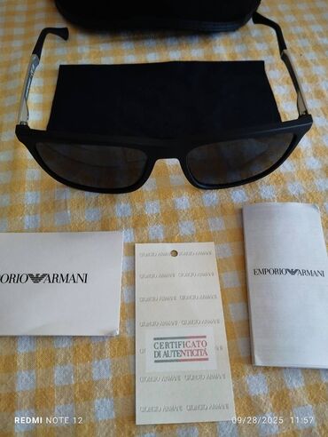 Naočare: Naočare za sunce, Emporio Armani, bоја - Crna — 9
