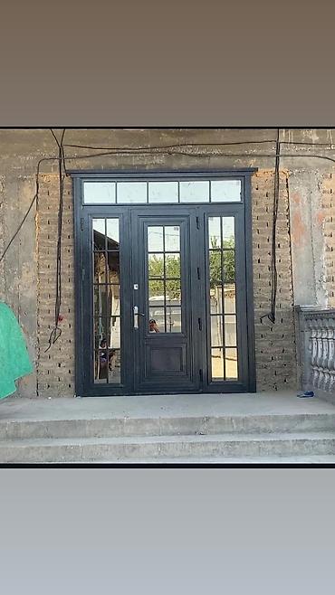 дверь гармошка бишкек: Двери для домов и квартир, Металлическая, Со стеклом, цвет - Серый — 4