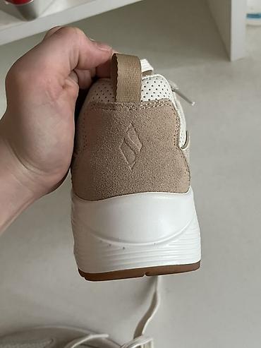 Кроссовки и спортивная обувь: Кроссовки Skechers, бежево‑кремовые Оригинал 🔥🔥 Привозные из США 🇺🇸 — 4