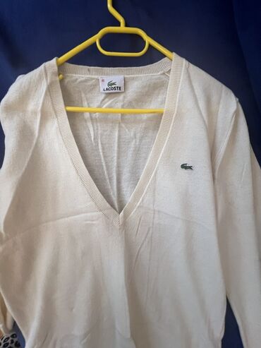 Sviterlər: Sviter, Lacoste, M (EU 38), L (EU 40), rəng - Bej
