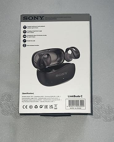 paltaryuyan ikinci el: Yeni Simsiz (Bluetooth) Qulaqcıqlar, Sony, rəng - Qara — 1