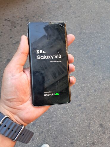 a100 samsung: Samsung Galaxy S10, 128 GB, rəng - Qara, Barmaq izi