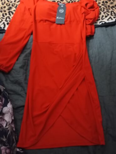 Haljine: A-Dress M (EU 38), bоја - Crna, Oversize, Kratkih rukava — 11