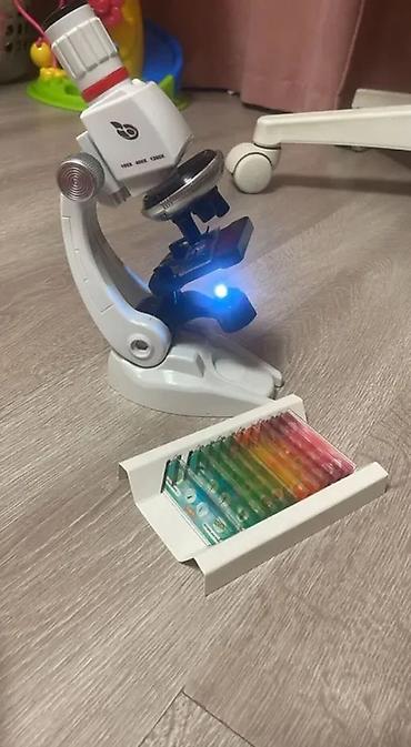 Игрушки: 🔬 Детский микроскоп с набором Микроскоп с подарочной коробкой и — 4