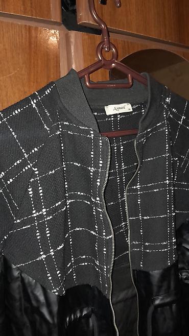 deri jaket: Qadın üst geyimi – “Aynaz” markası, ölçü 38 Stil: uzun jaket/palto — 2