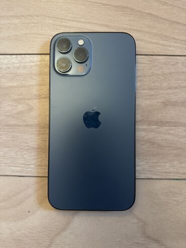 iphone 13 про макс цена бишкек: IPhone 12 Pro Max, Колдонулган, 128 ГБ, Pacific Blue, Коргоочу айнек, Кабель, Куту, 81 %