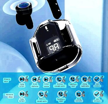 Qulaqcıqlar: Yeni Simsiz (Bluetooth) Qulaqcıqlar, rəng - Ağ — 11