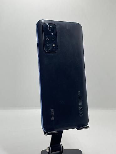 Redmi, Redmi Note 11, Колдонулган, 128 ГБ, түсү - Кара, 2 SIM — 1