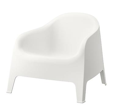 Stolice: Prodajem 4 Ikea fotelje, koriscene jednu sezonu. Bela boja. Bez — 3