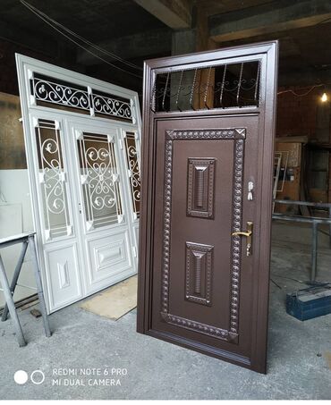 Giriş qapıları: Məhsul: Dəmir giriş qapıları (bir neçə model) - Material: qalın metal — 5