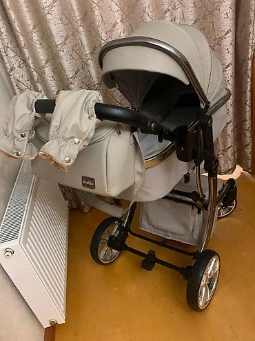 kidilo: Uşaq arabası – Kidilo markası, bej rəng. - Komplekt: yağış üçün — 1