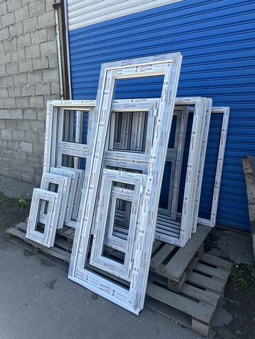 деревянные окна в бишкеке цены: Алюминевое окно, цвет - Белый, Новый