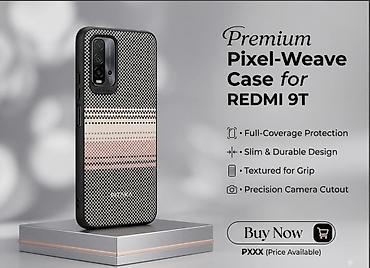 чехлы на redmi 9: Премиальный чехол Pixel‑Weave для Redmi 9T - Полная защита корпуса по — 1