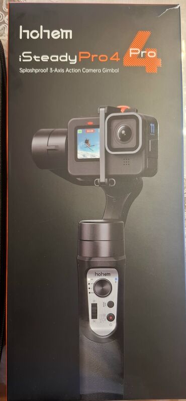 Telefon üçün stabilizatorlar: Hohem iSteady Pro 4, suya davamlı 3 oxlu aksiyon kamera gimbalı. GoPro