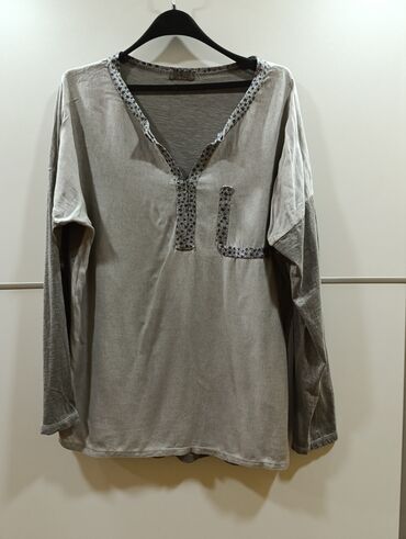 termo kosulje: A-Dress, L (EU 40), Cotton, Single-colored, color - Grey