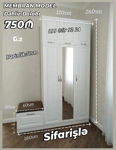 şfaner modelləri: *Membran Model ✨️DəhlizDolabı 750Azn* ✔️Rəng seçimi sərbəst *Şəhər — 1