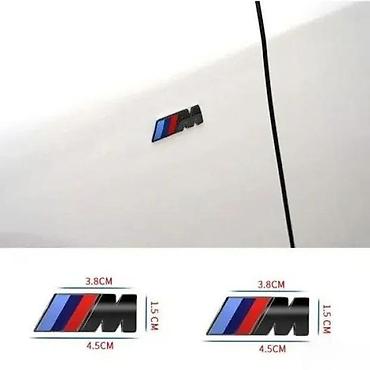 Auto delovi, gume i tjuning: Znak za krilo Bmw M crni x2. Samolepljivi metalni znakovi za krilo. ✨ — 2