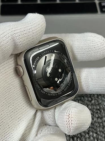 apple wotch 7: Apple Watch Series 7 korpusu (GPS), 45 mm — Alüminium gövdə, İon‑X — 3