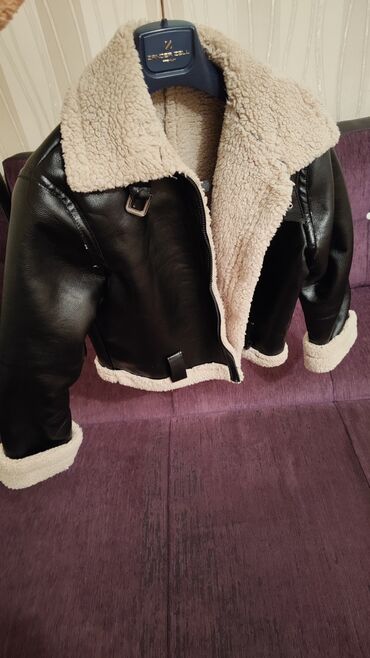 шуба мутоновая натуральная: Шуба, Zara, L (EU 40), цвет - Черный