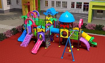 Детские площадки: Детские площадки, комплексы, спортивные площадки, горки, качели — 6