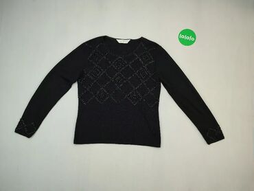 Sweter L (EU 40), stan - Dobry, wzór - Jednolity kolor, kolor - Czarny
