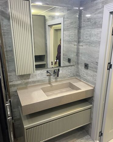 Moydadırlar: Hamam mebeli və lavabo dəstləri - Müasir dizayn: mərmər teksturalı -da lalafo.az — 77 Moydadırlar: Hamam mebeli və lavabo dəstləri - Müasir dizayn: mərmər teksturalı — 77