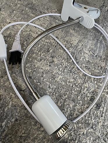 İşıqlandırma: Klipli fleksibil boyunlu masa/oxu lampası - 220V şəbəkəyə qoşulan — 1