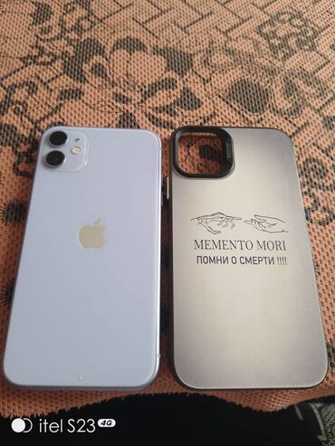 iphone 5 na zapchasti: IPhone 11, Б/у, 64 ГБ, Серебристый, Зарядное устройство, Защитное стекло, Чехол, 78 %