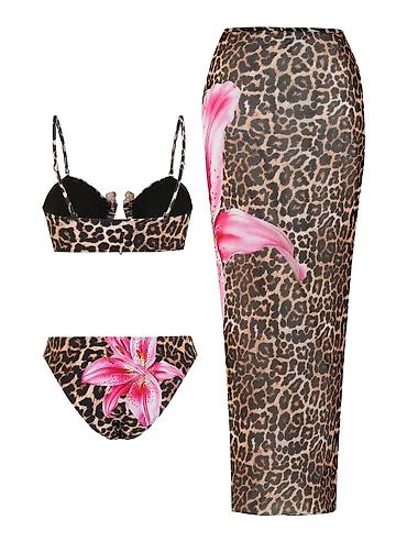 mango odeca: Ženski trodelni set za plažu – bikini + maxi pareo/suknja - Set — 4