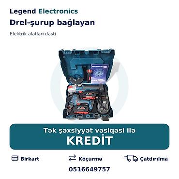 acar yazan: Elan başlığı: Elektrik alət dəsti — Drel-şurup bağlayan, Laqonda — 1