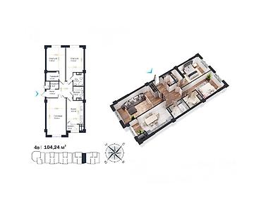 3 комнаты, 105 м², Асанбай мкр Элитка, 10 этаж, ПСО (под самоотделку) at lalafo.kg 3 комнаты, 105 м², Асанбай мкр Элитка, 10 этаж, ПСО (под самоотделку)