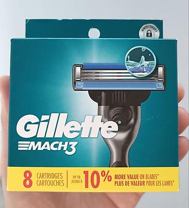 gillet: Gillette Mach 3 Başlıq 8-li TƏZƏ - AÇILMAMIŞ! BAĞLI! PAKOVKA! — 1